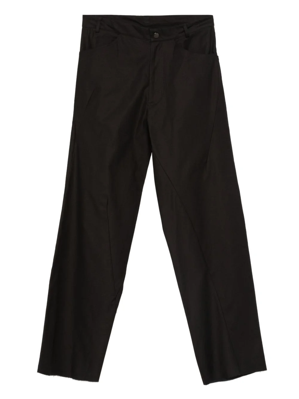 frayed-hem trousers - 1