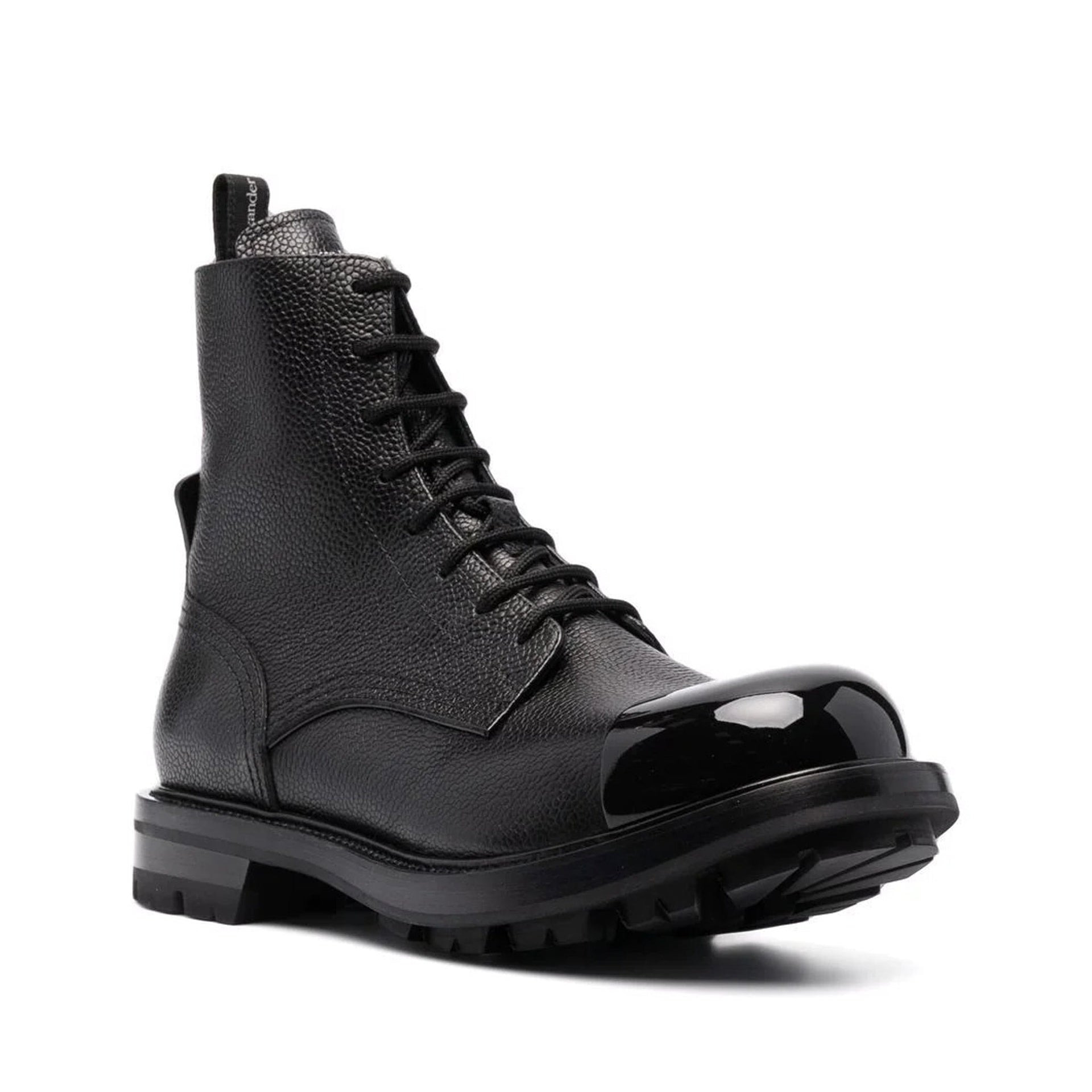 Alexander Mcqueen Leather Lace Up Boots Men - 2
