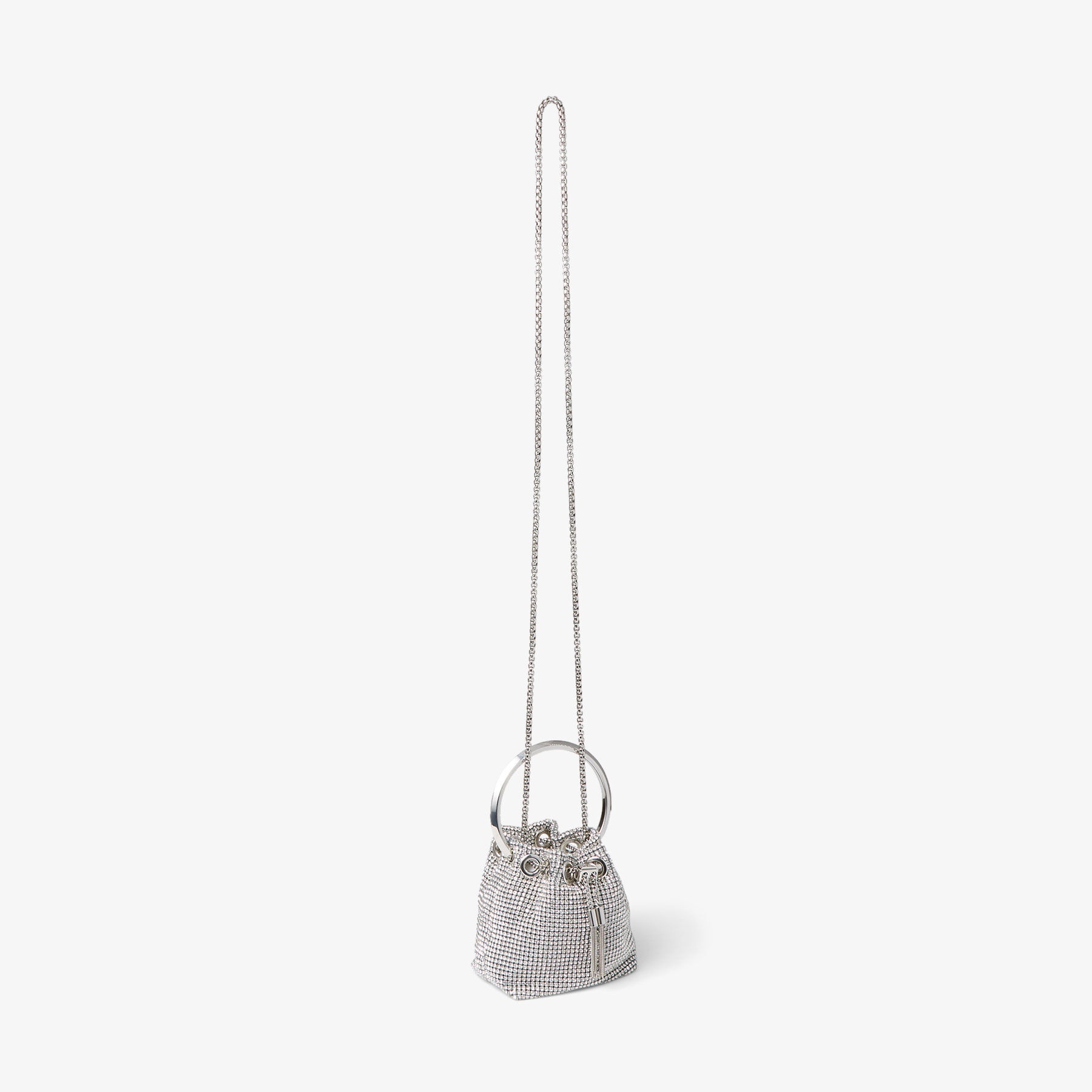 Micro Bon Bon
Silver Crystal Mesh Bag with Crystal Handle - 6