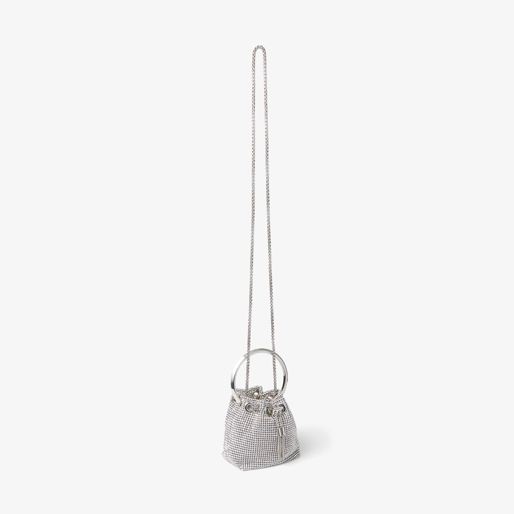 Micro Bon Bon
Silver Crystal Mesh Bag with Crystal Handle - 4