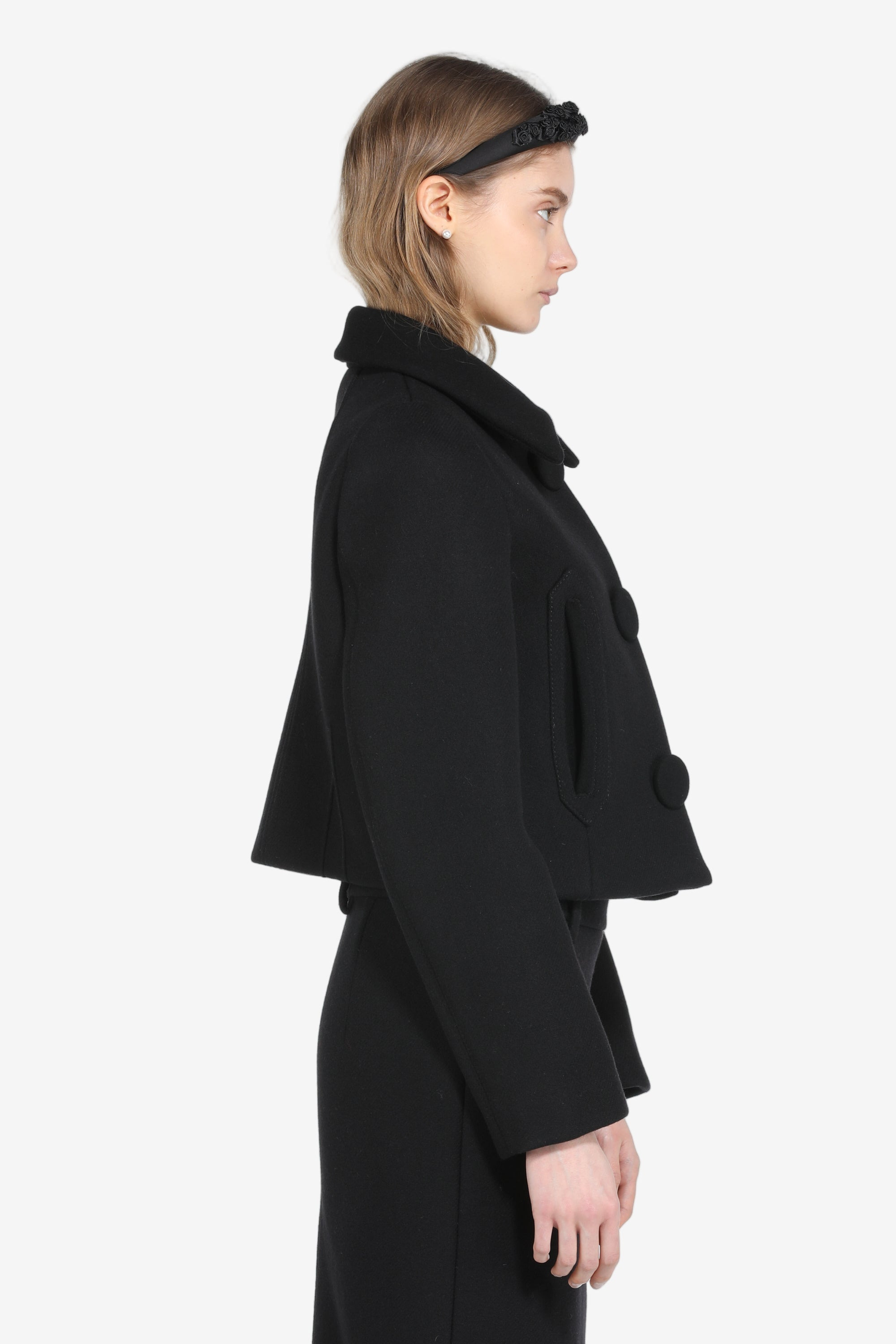 SHORT JACKET WITH SIDE POCKETS - 3