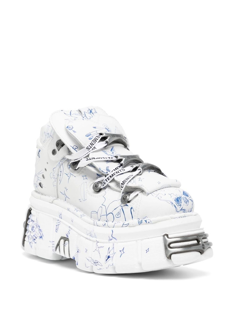 VETEMENTS X New Rock platform sneakers outlook