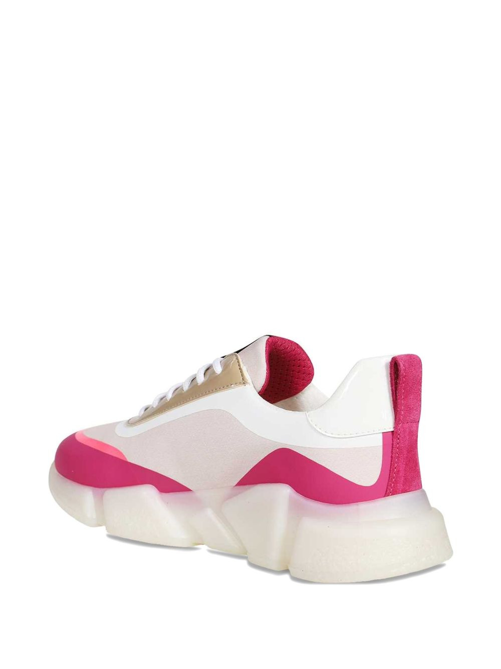 round-toe chunky sneakers - 3