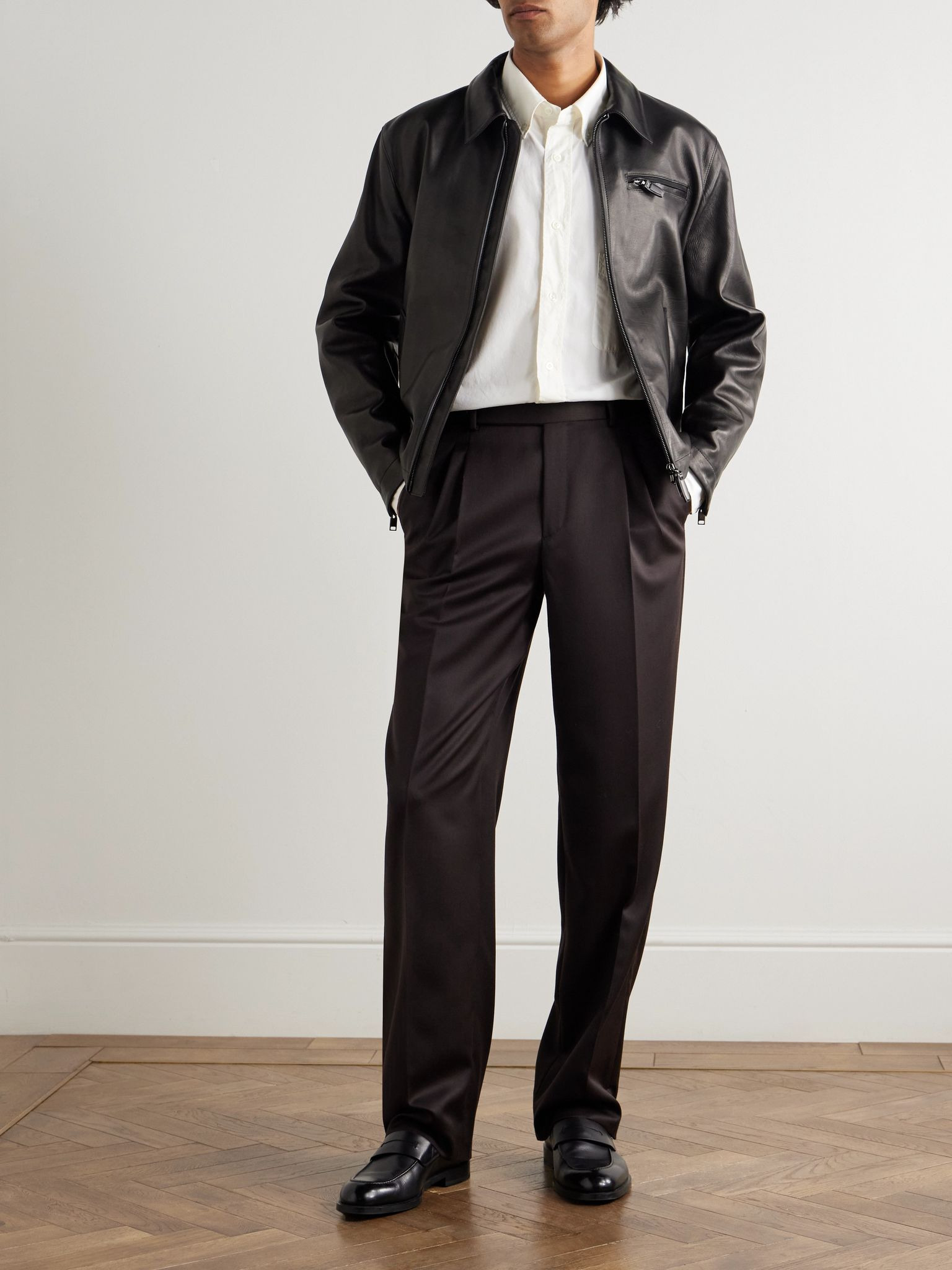 Button-Down Collar Cotton-Poplin Shirt White - 2
