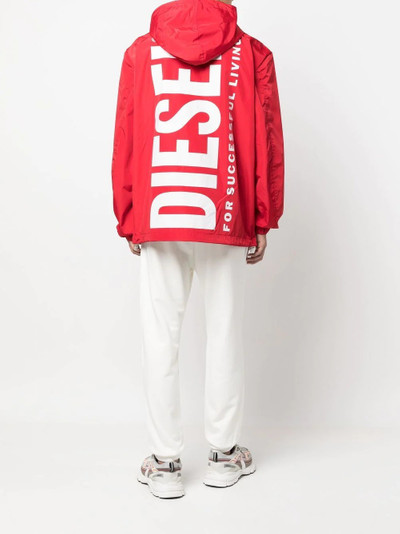 Diesel two-pocket zip-up hooded jacket outlook