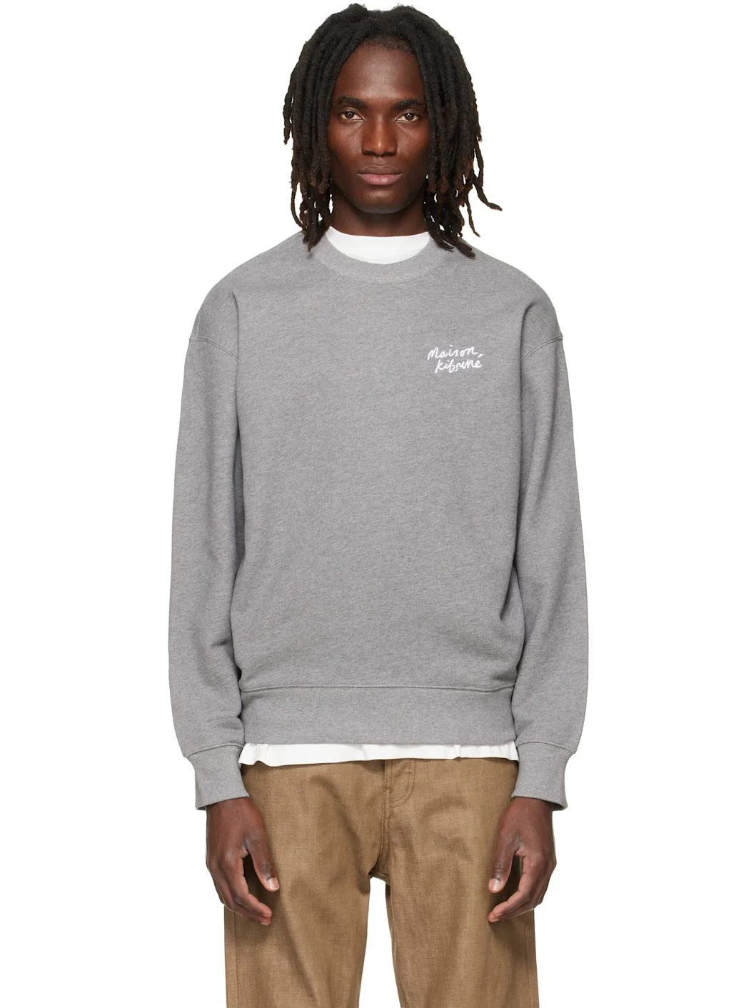 Gray Handwriting Comfort Sweatshirt - 1