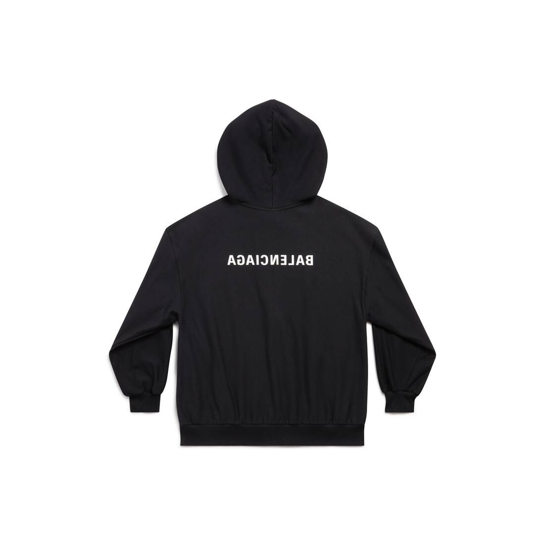 Mirror Balenciaga Zip-up Hoodie Small Fit in Black - 7