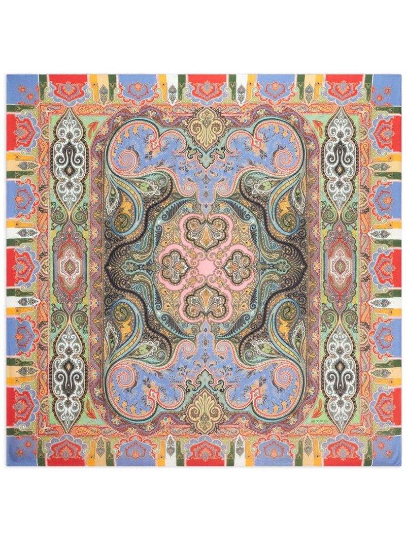 paisley-print 캐시미어 혼합 scarf 1
