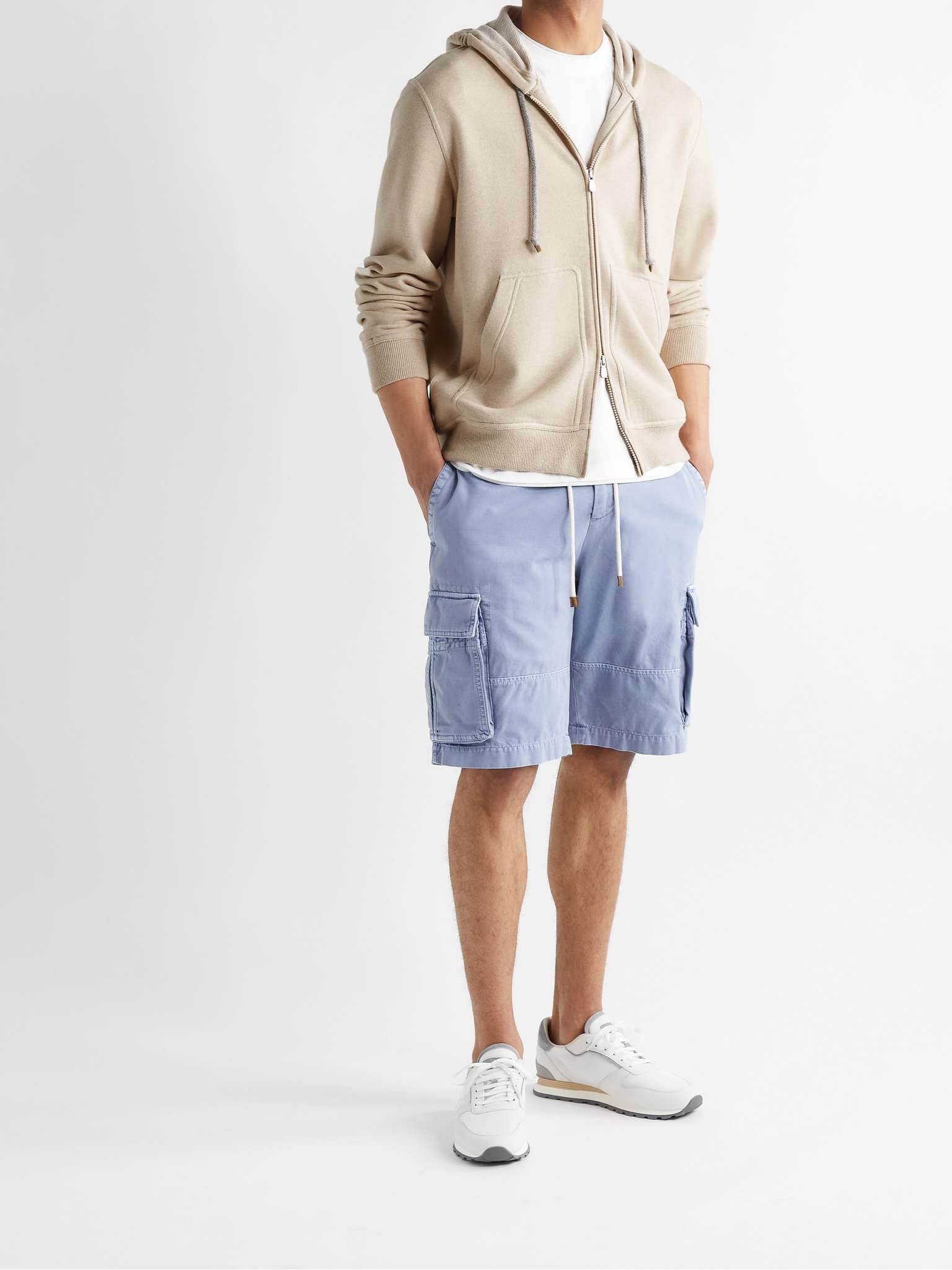 Loopback Cashmere Zip-Up Hoodie - 2