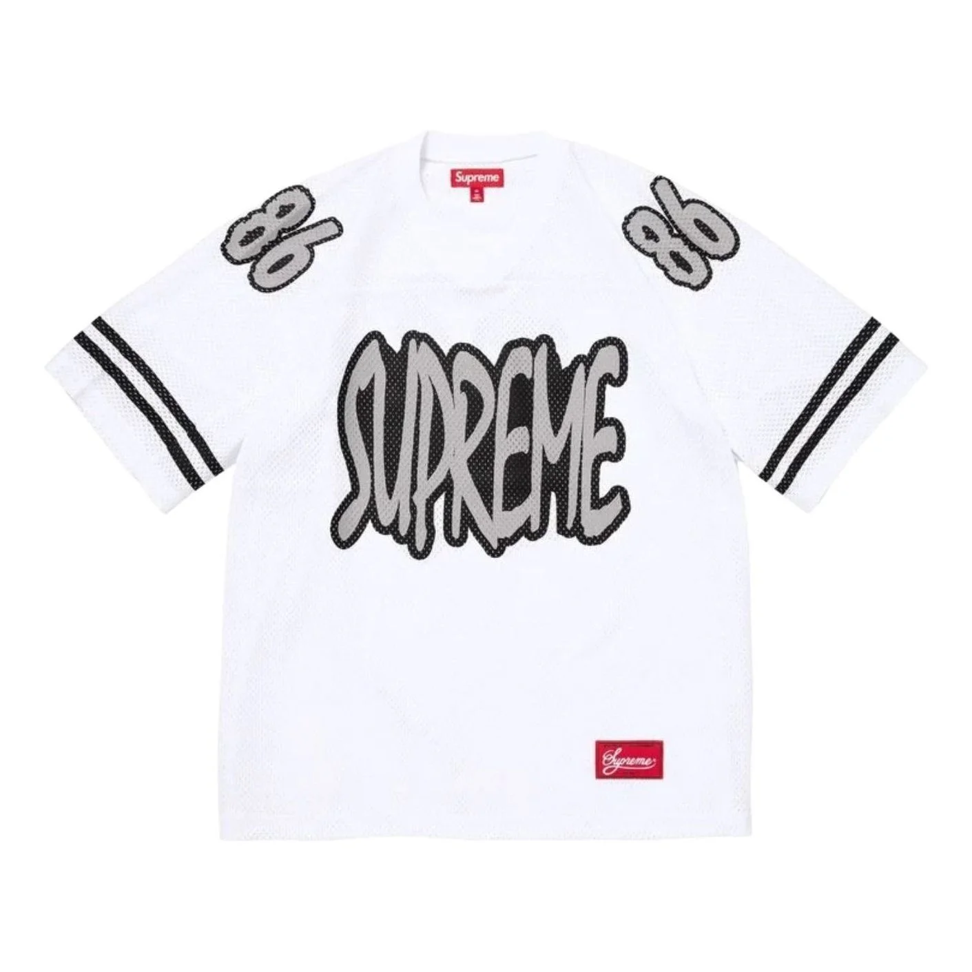 Supreme FW26 Reflective Football Jersey 'White' SUP-FW26-017-WHT - 1