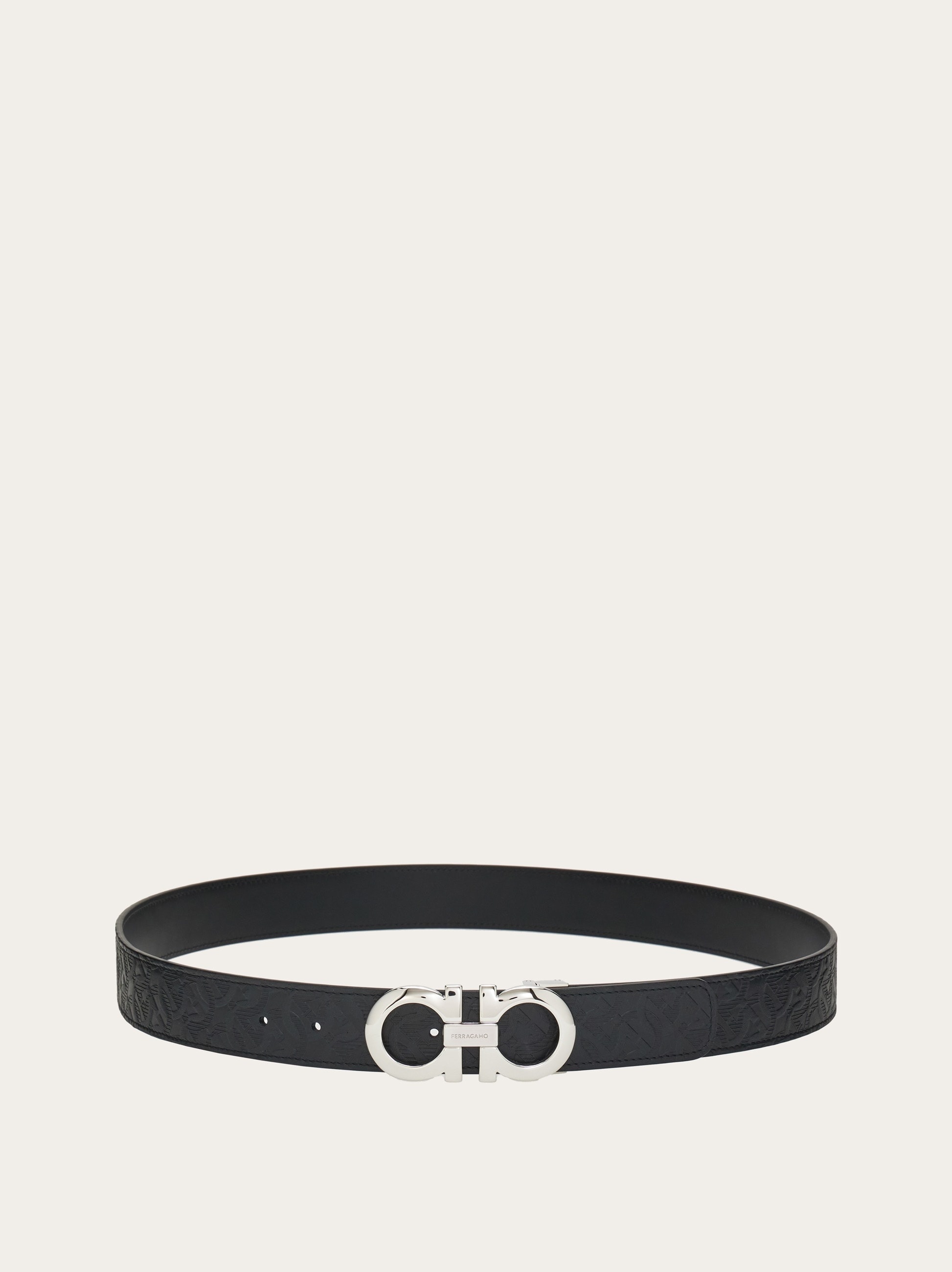 Reversible and adjustable Gancini belt - 3