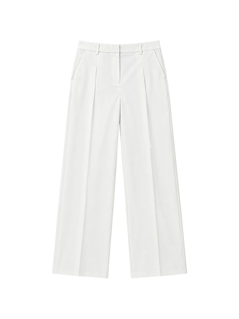 pleated wide-leg trousers - 1