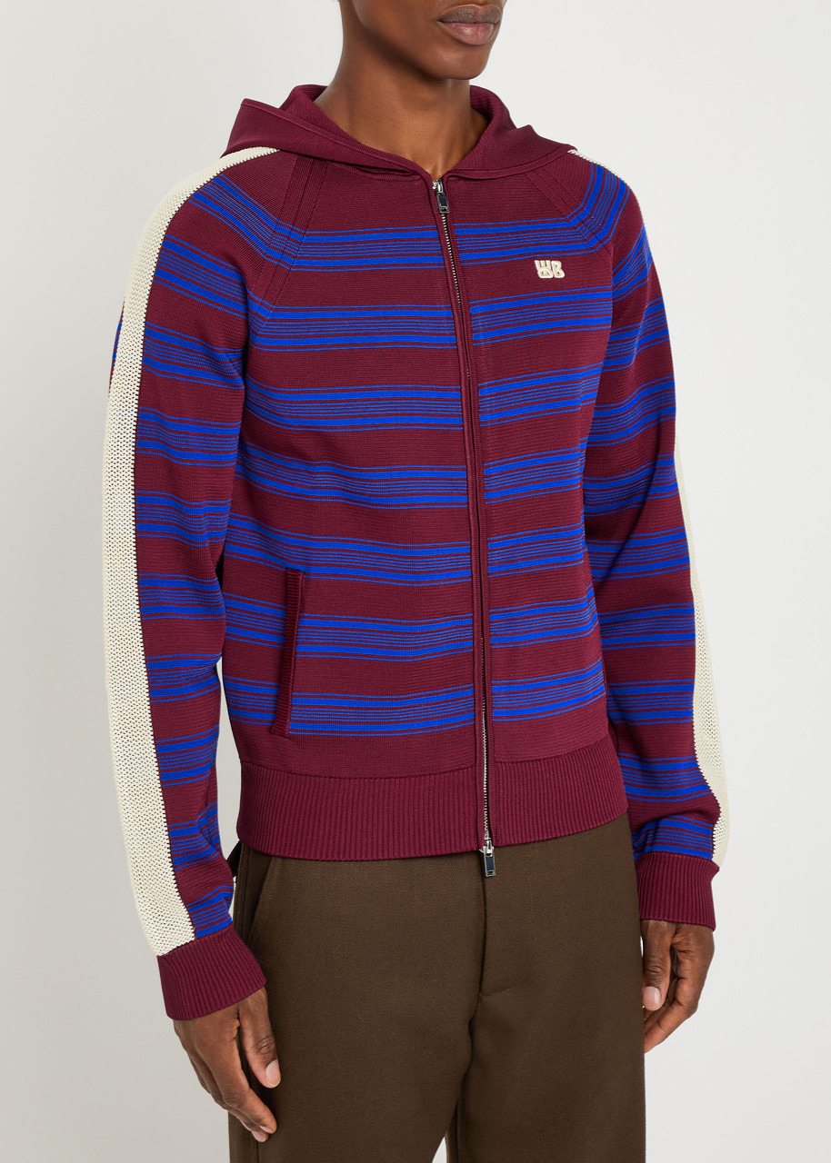 Wales Bonner Music Striped Hooded Fine-knit Jumper - 2