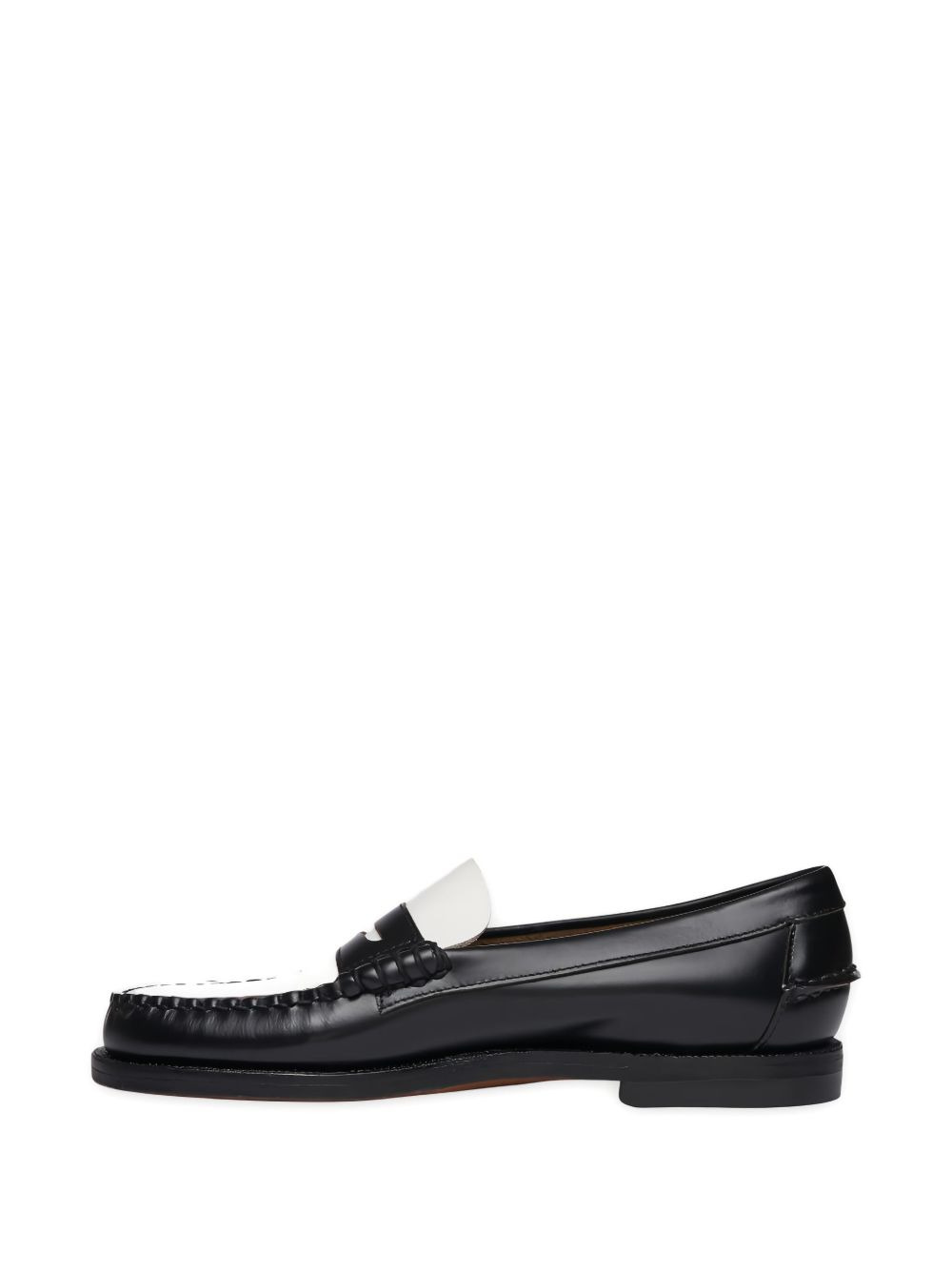 two-tone leather loafers - 2