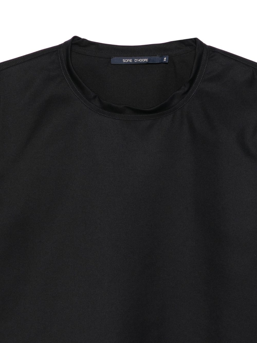 round-neck long-sleeve blouse - 3