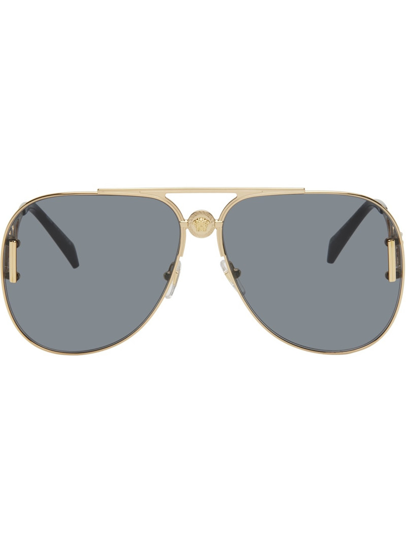 Gold Medusa '95 Pilot Sunglasses - 1