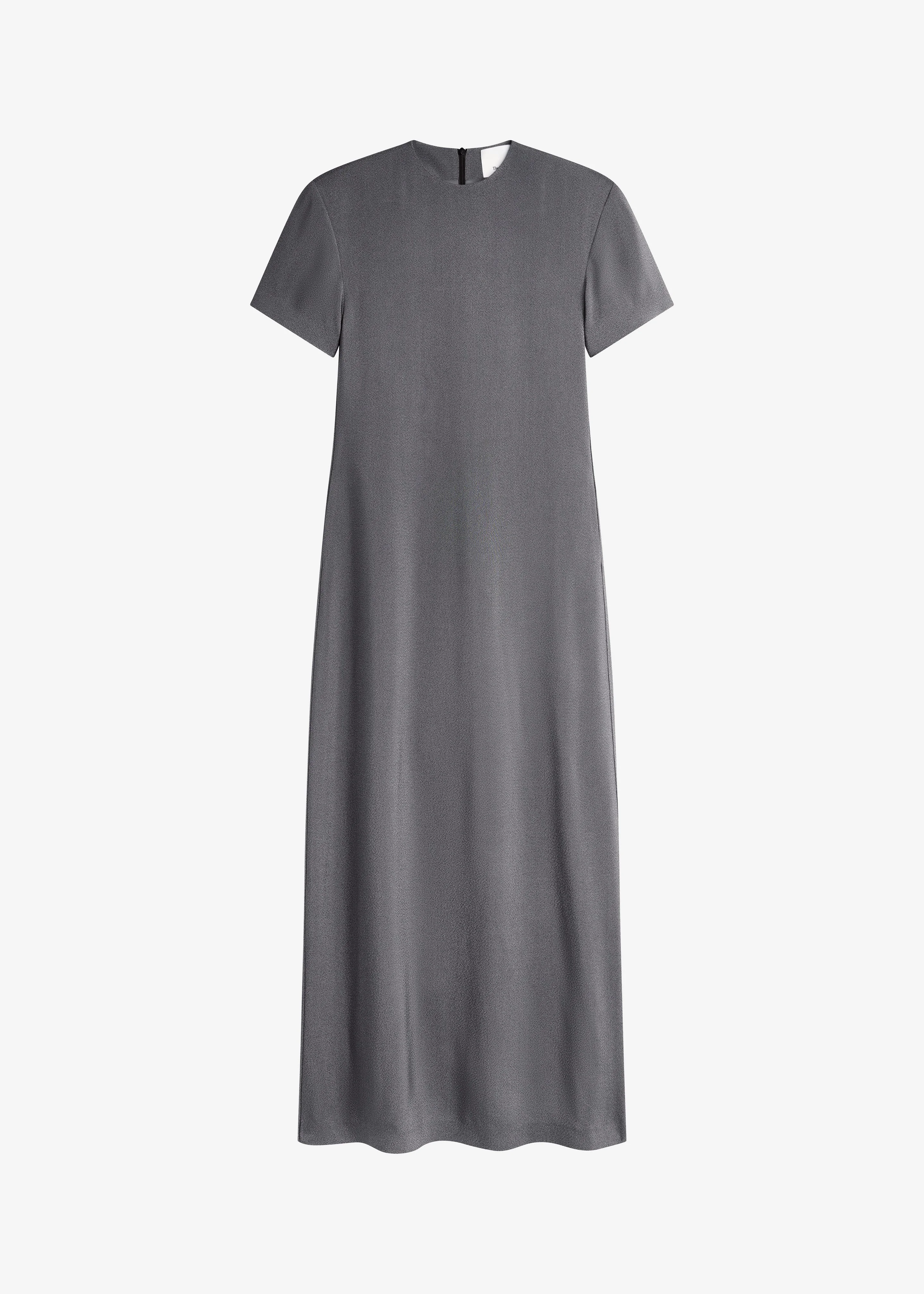 Meven Padded Maxi Dress - Dark Grey Melange - 1