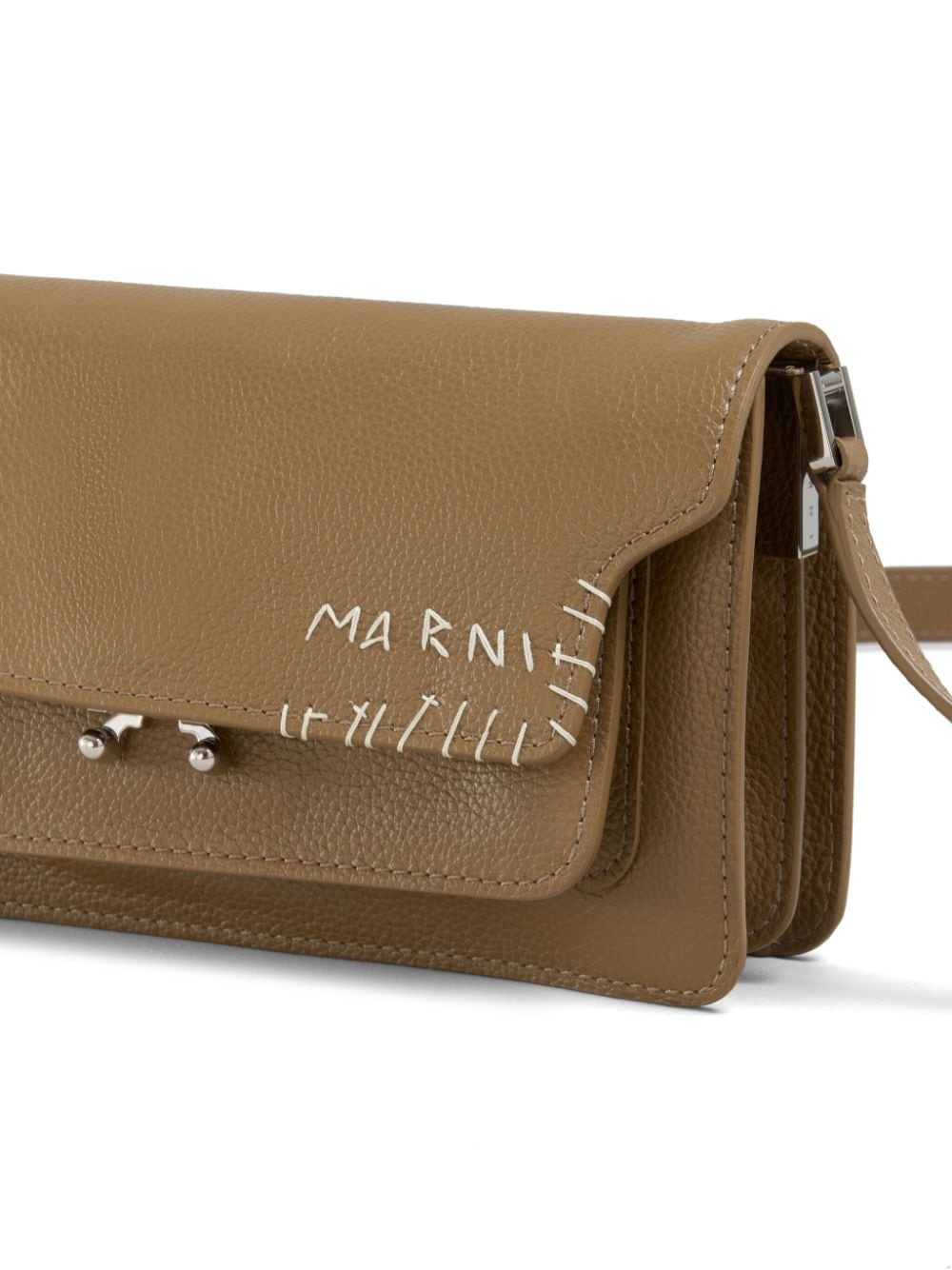 Trunk decorative-stitch shoulder bag - 6