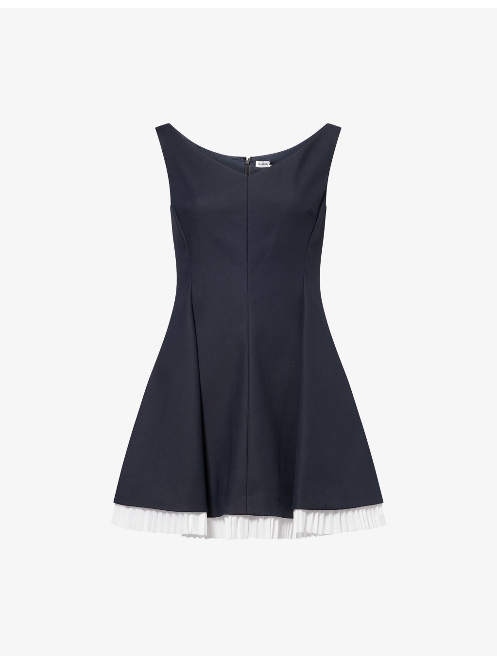 Dorothie Pleated Cotton-Blend Mini Dress - 1