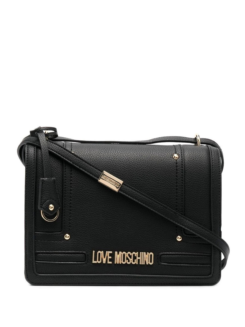 logo-plaque crossbody bag 1