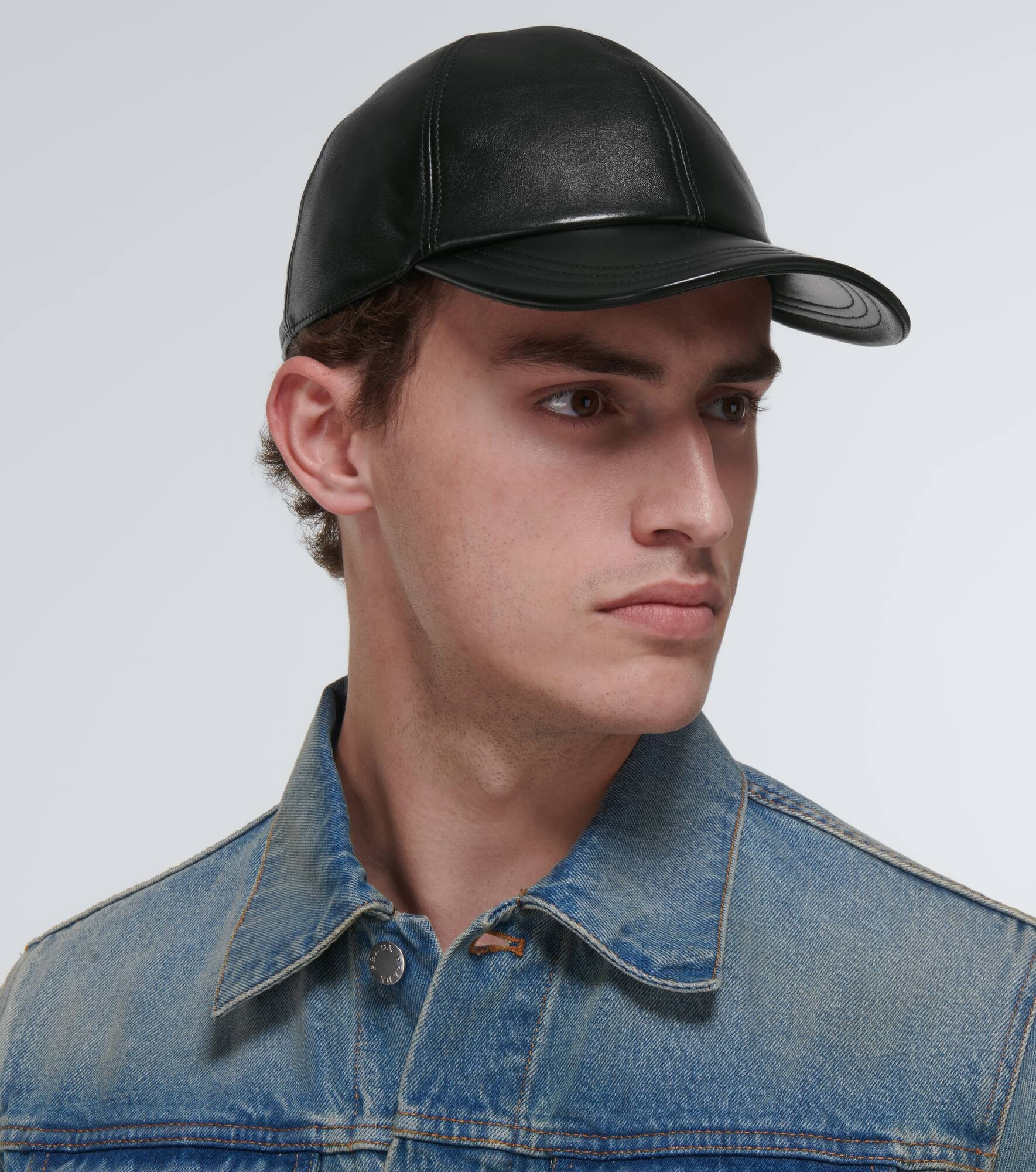 Leather baseball cap - 2