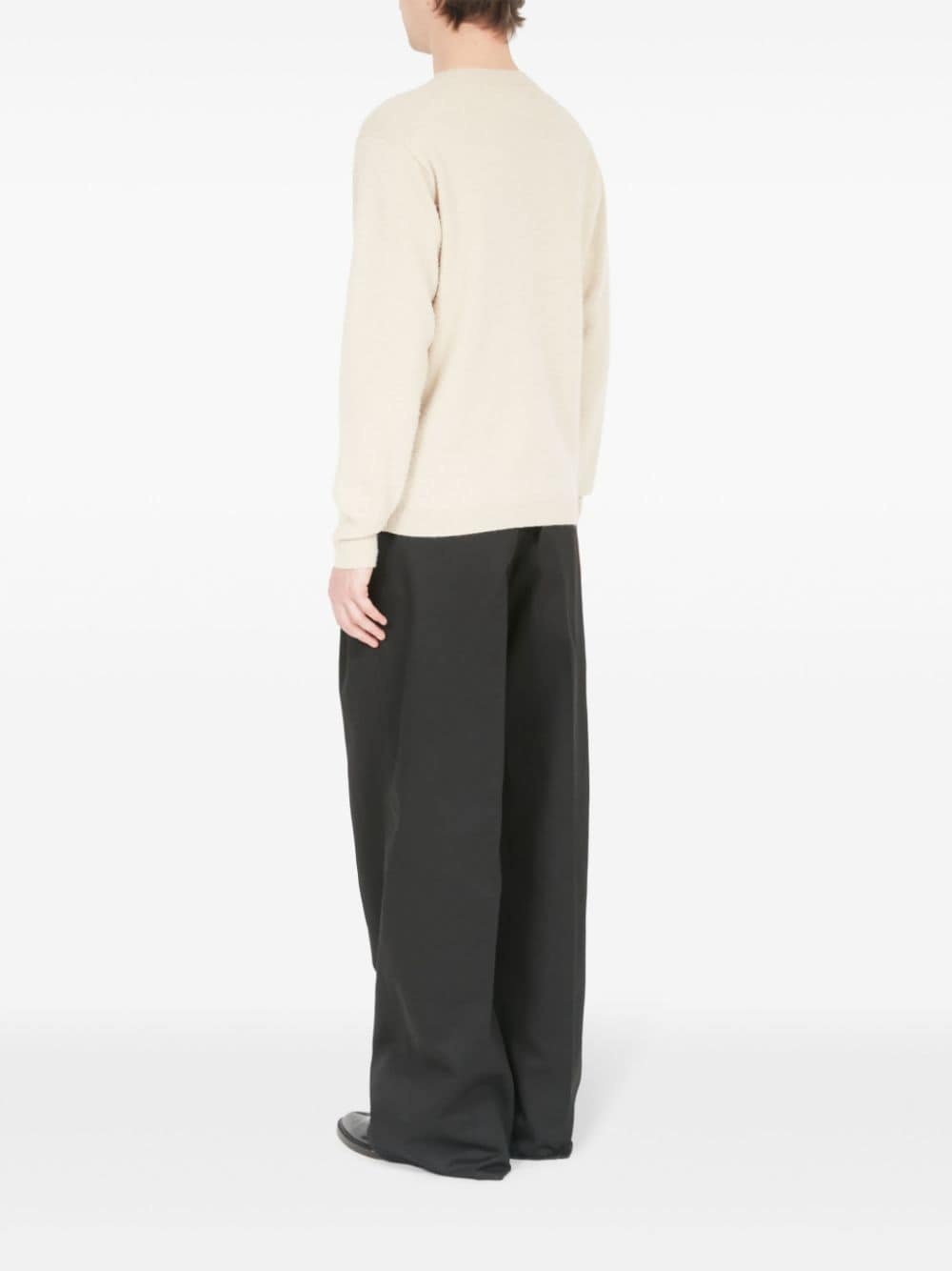 crew-neck cashmere-cotton jumper - 5