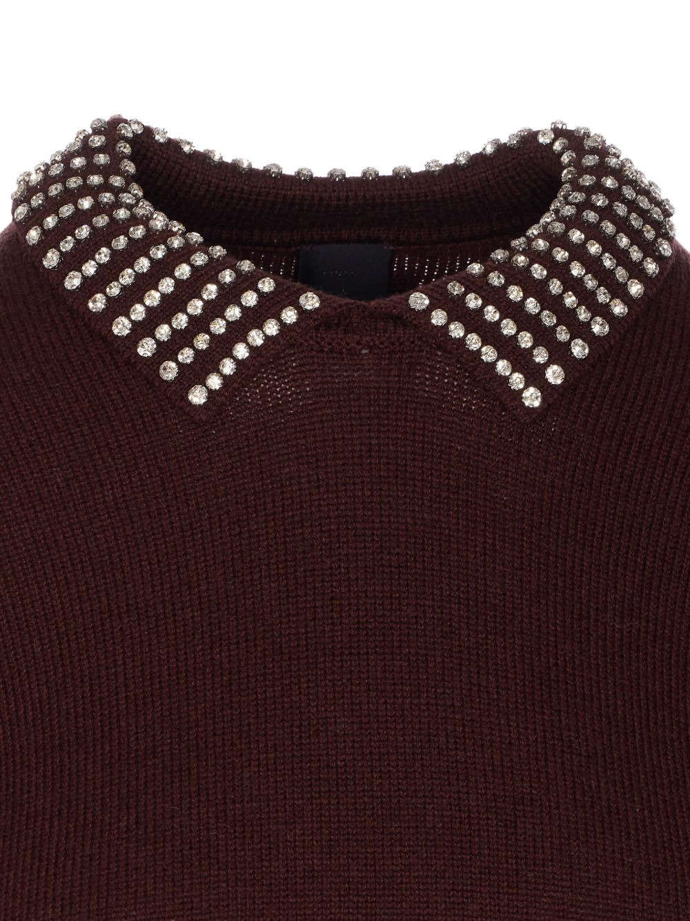 crystal-embellished crew-neck sweater - 3