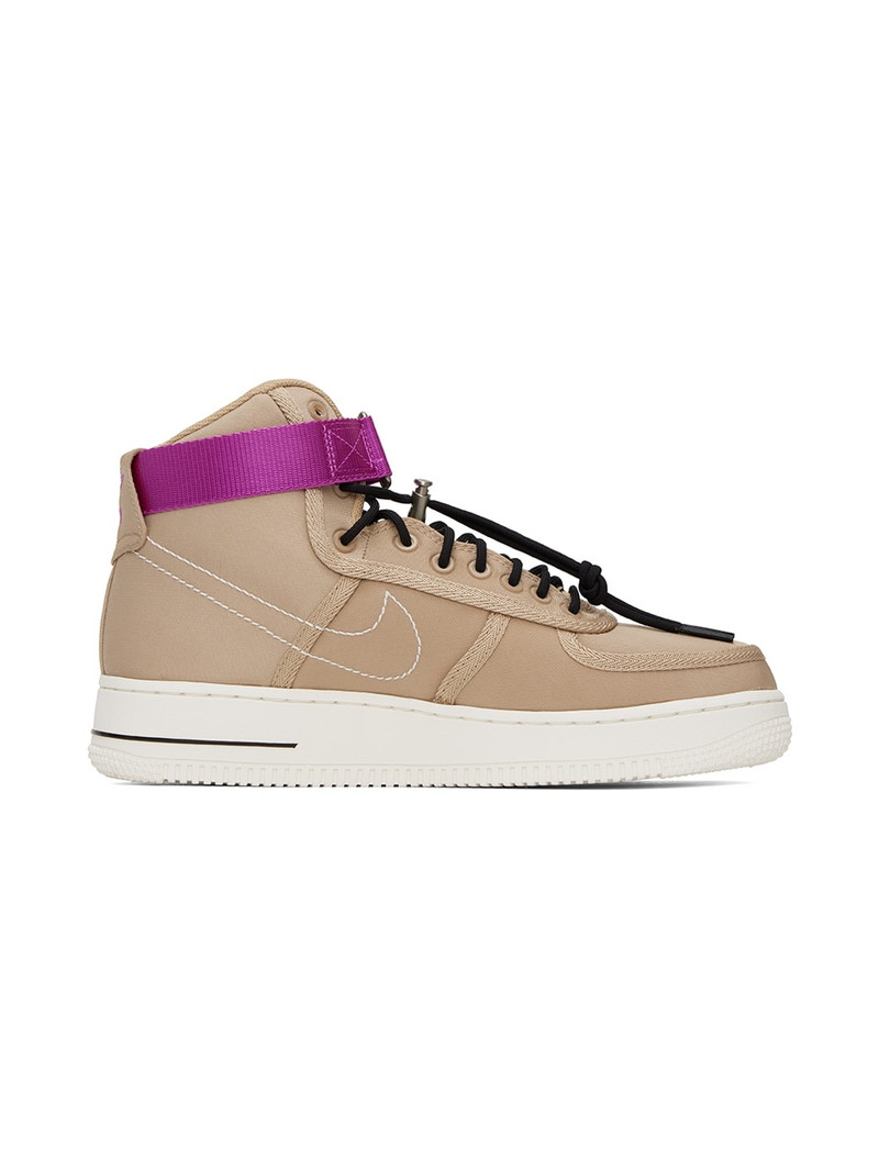 Tan Air Force 1 High '07 LV8 Sneakers - 1