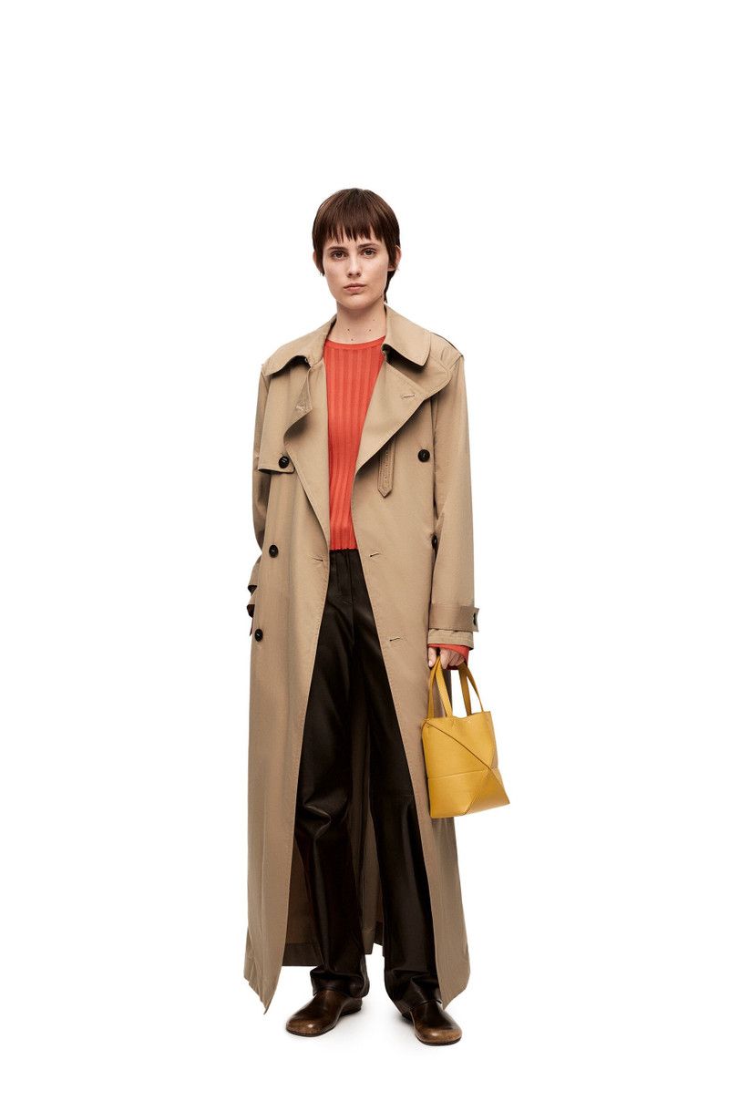 Loewe Trench coat in cotton and silk outlook