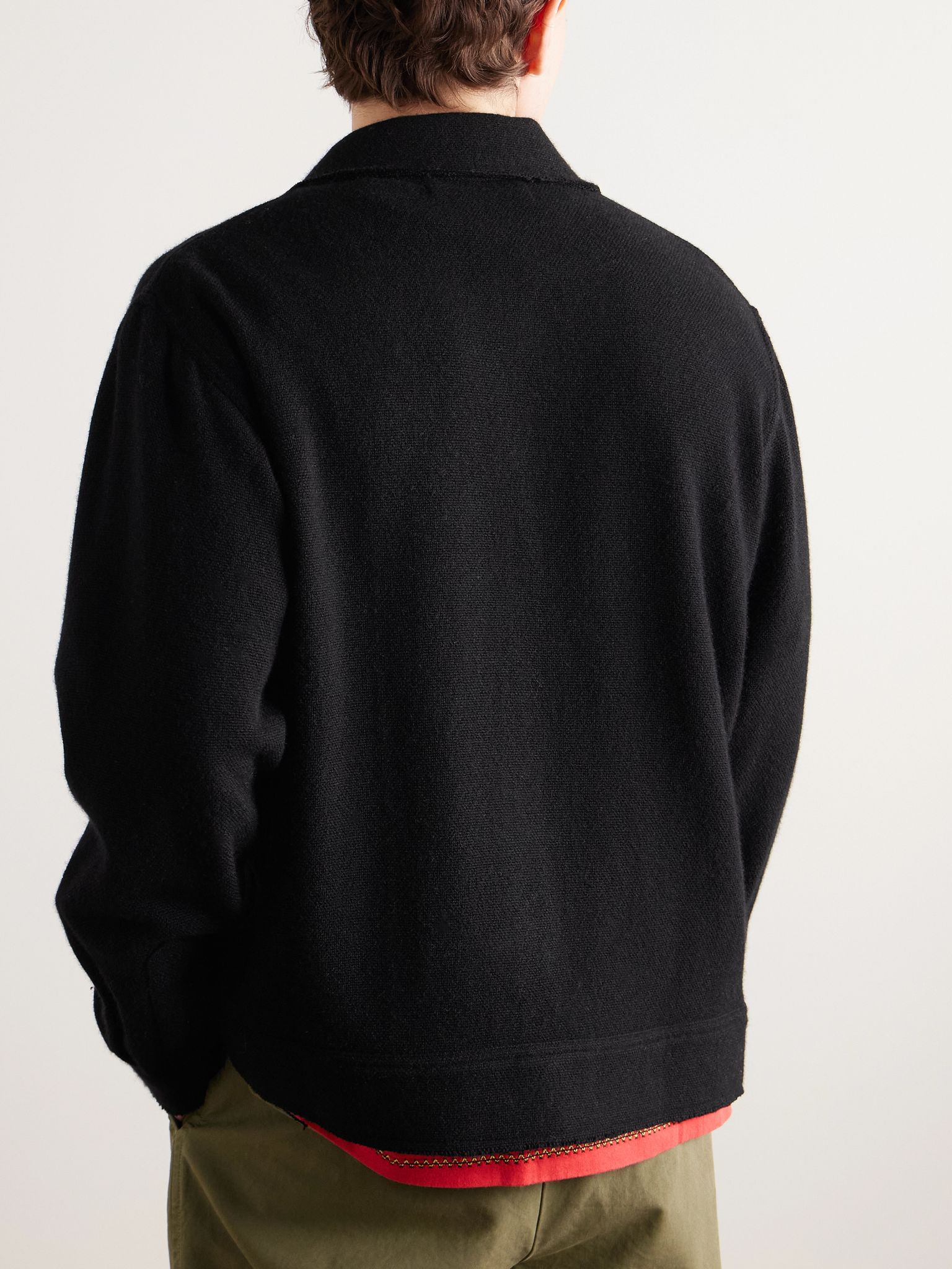Decon Cashmere Jacket Black - 3