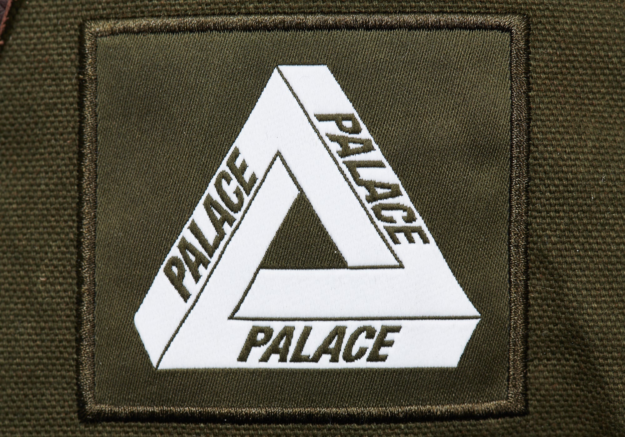 PALACE X-PAC COTTON CANVAS SHOT BAG OLIVE - 3