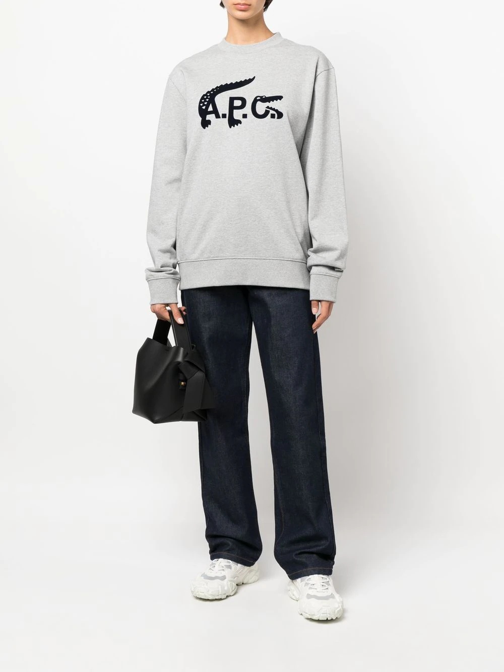 x A.P.C logo sweatshirt - 3