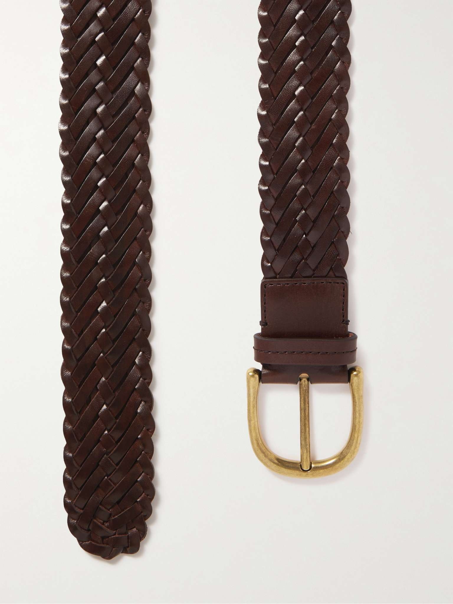 4cm Woven Leather Belt - 3