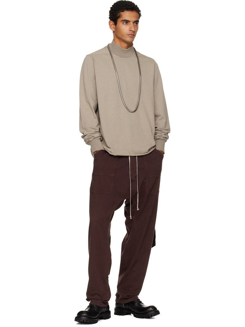 Rick Owens DRKSHDW Taupe Concordians Headon DBL Turtleneck outlook