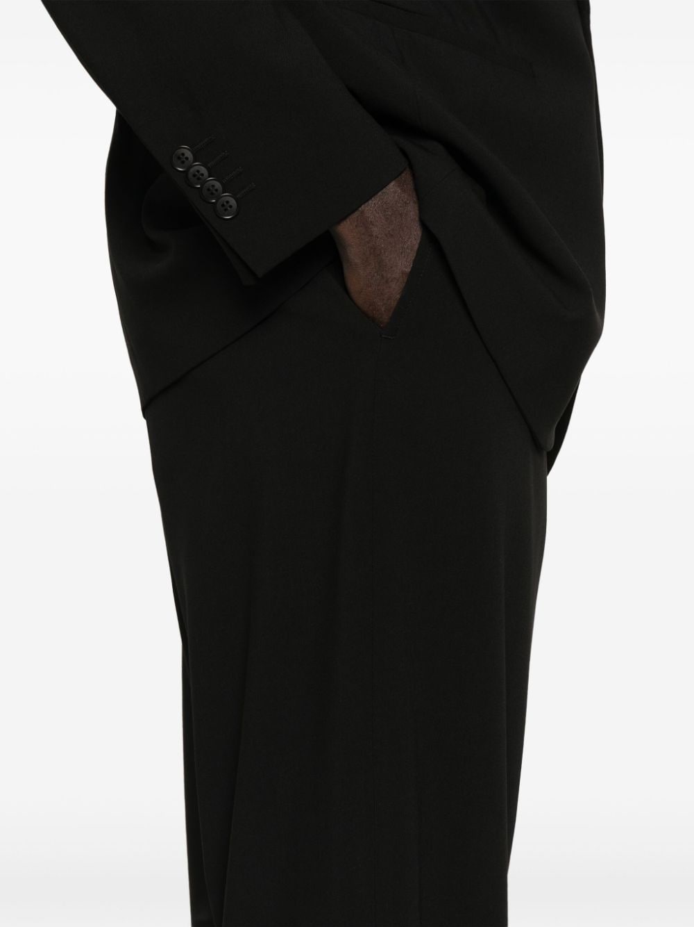single-breasted virgin wool suit - 6