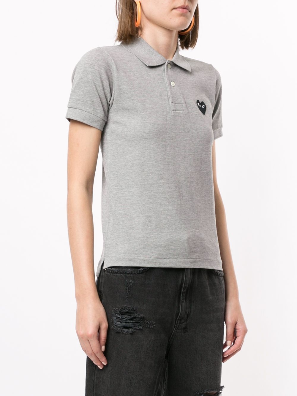 logo embroidered polo shirt - 3