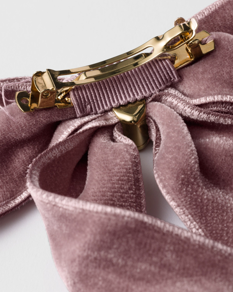 Prada Velvet hair clip outlook