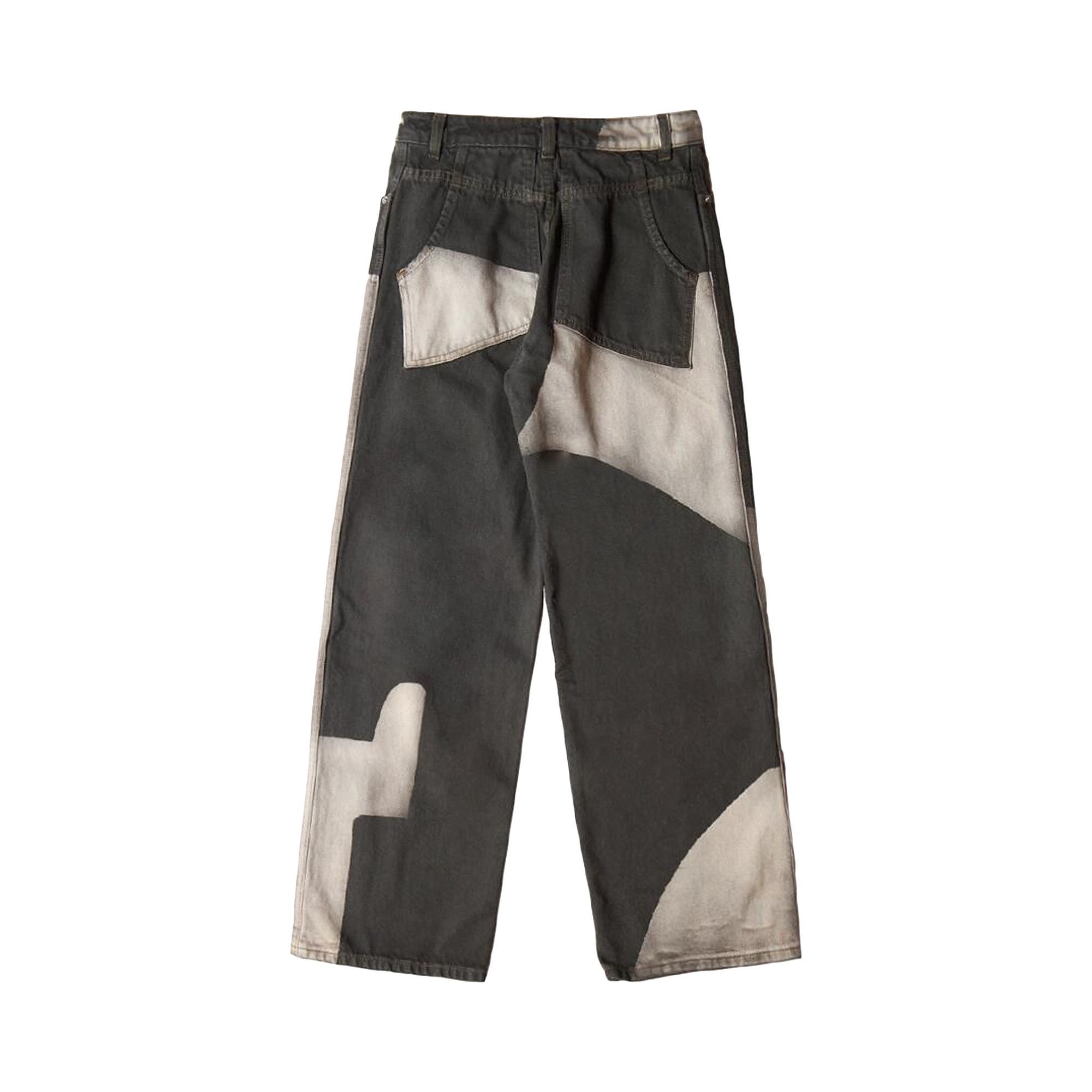 Eckhaus Latta Tile Wide Leg Jean 'Black' - 2