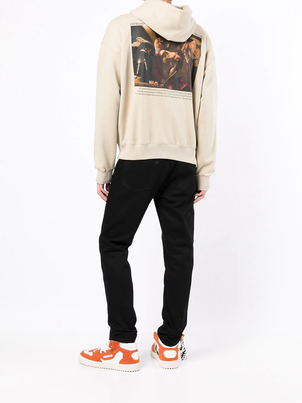 Caravaggio print zipped hoodie - 2