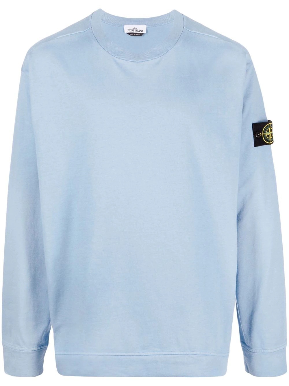 Compass-patch cotton sweatshirt - 1