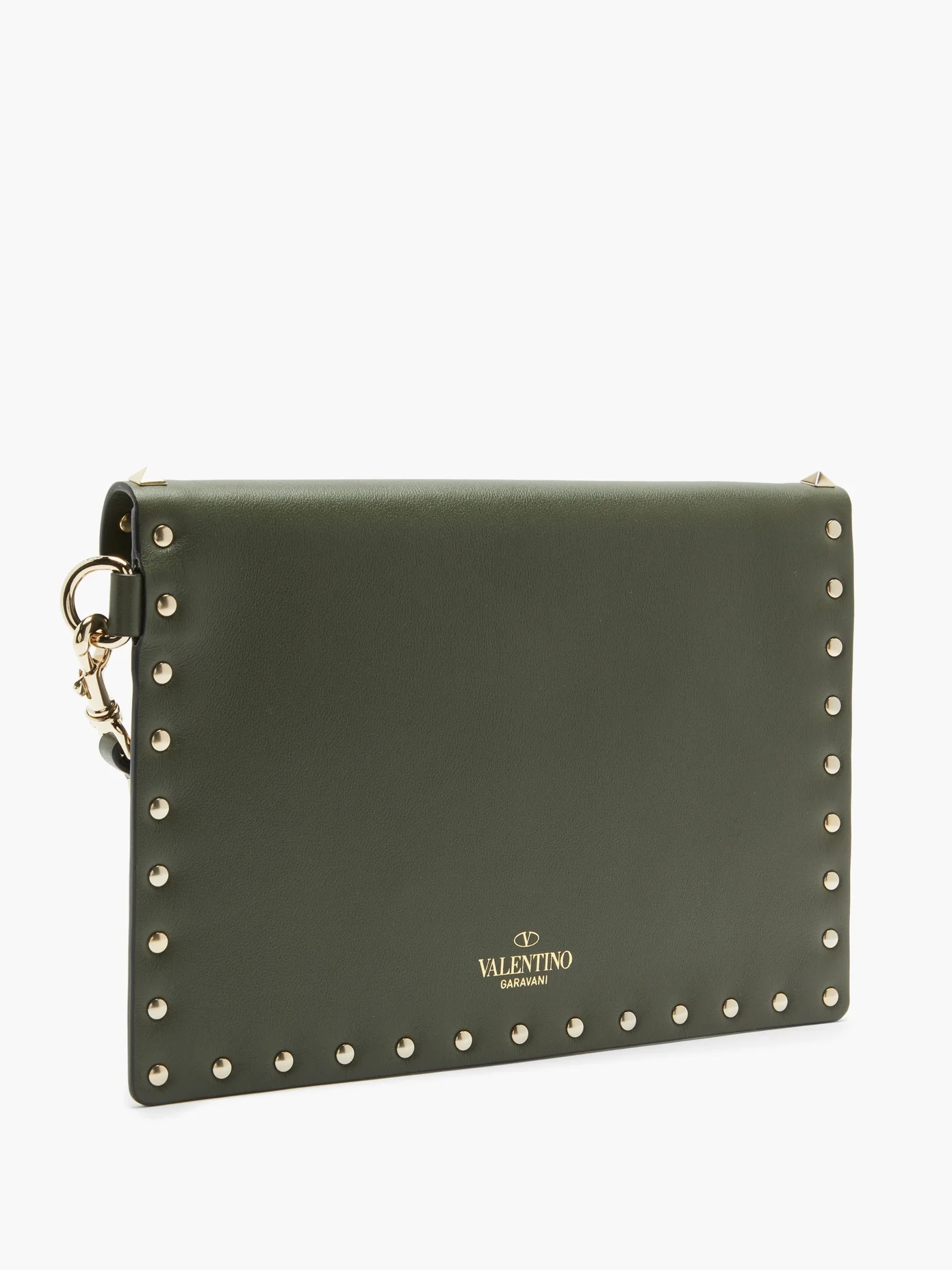 Rockstud leather pouch - 4