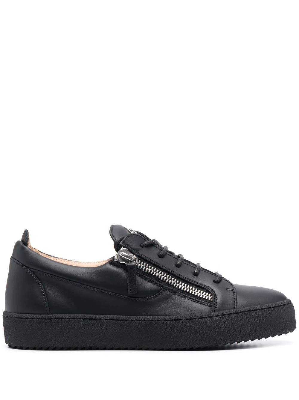 Frankie low-top zip-detail sneakers - 1