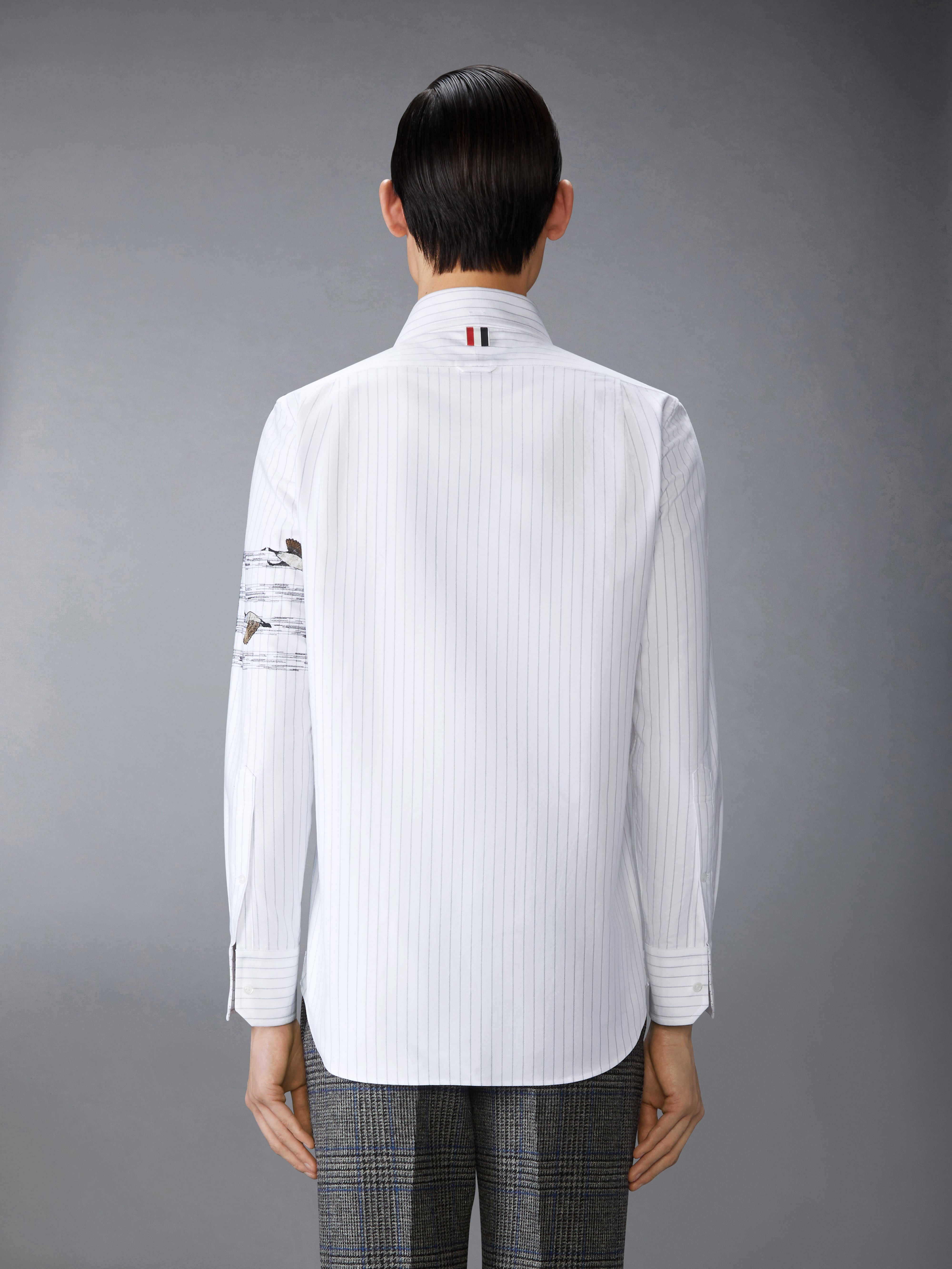 GEESE 4-BAR PINSTRIPE OXFORD SHIRT - 4