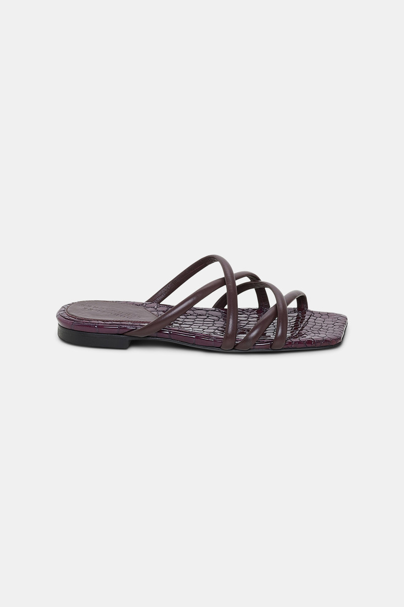 EXOTIC SHINE flat sandal 1