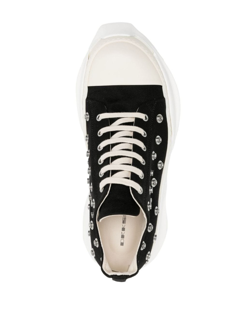 eyelet-detailing contrasting-toecap sneakers 4