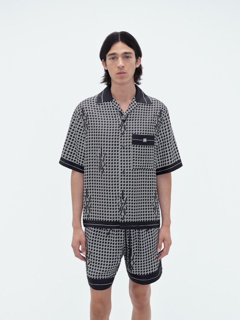 AMIRI AMIRI HOUNDSTOOTH BOWLING SHIRT outlook