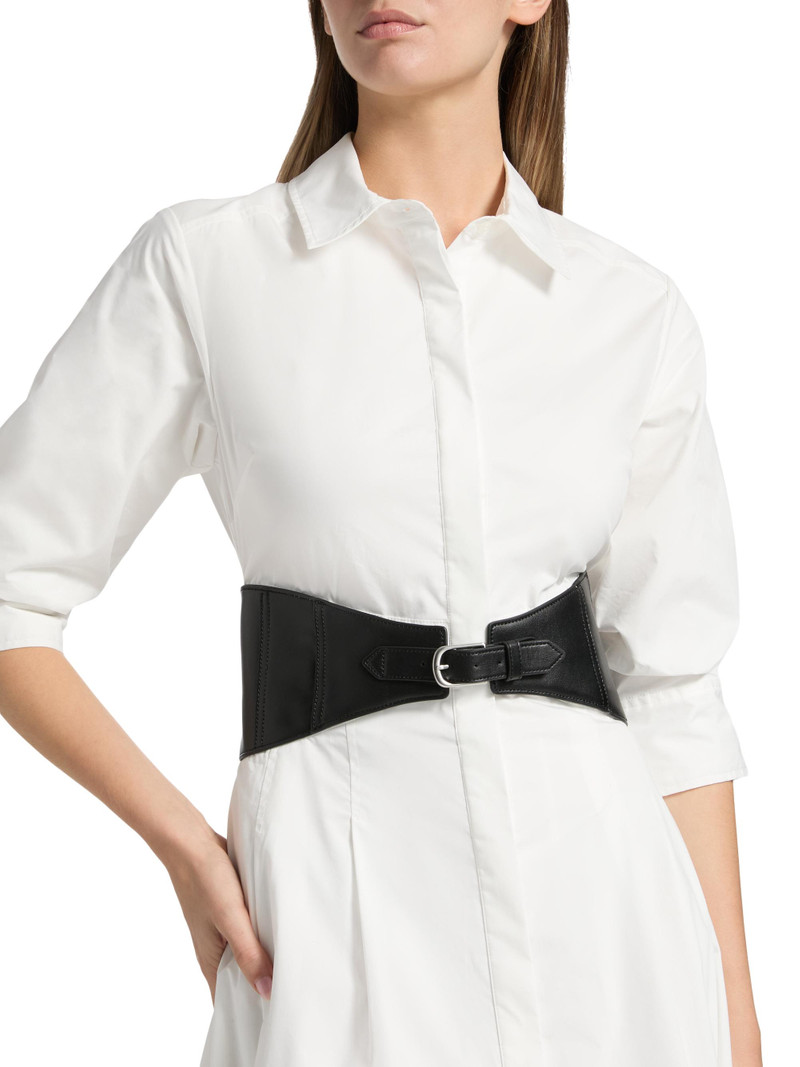 Women's Olson Cotton-Blend Midi-Shirtdress - White 6