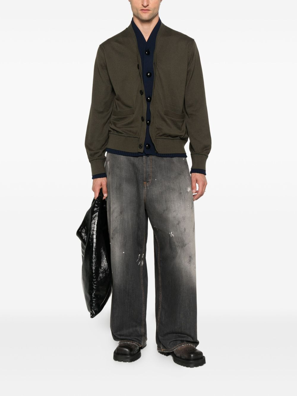 buttoned pocket cardigan - 2