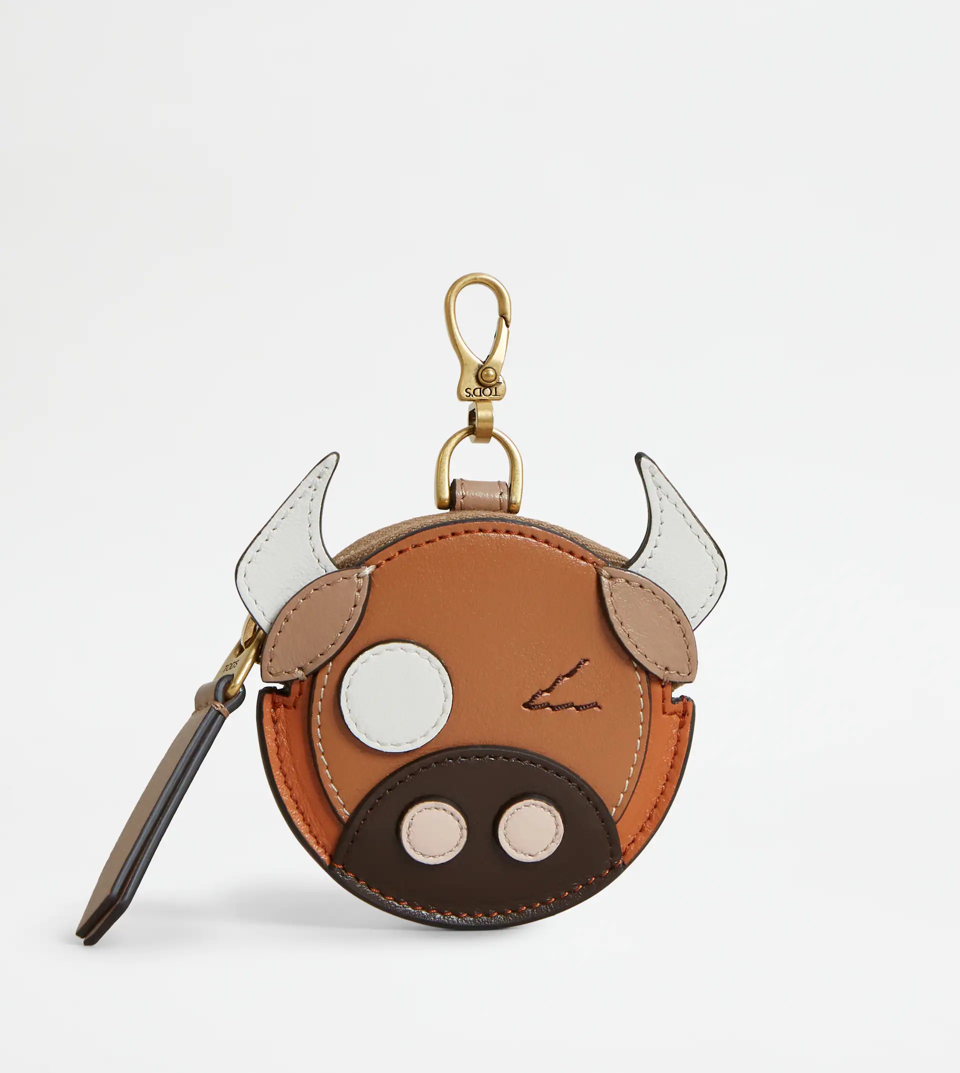 COIN PURSE IN LEATHER CNY MINI - BROWN - 1