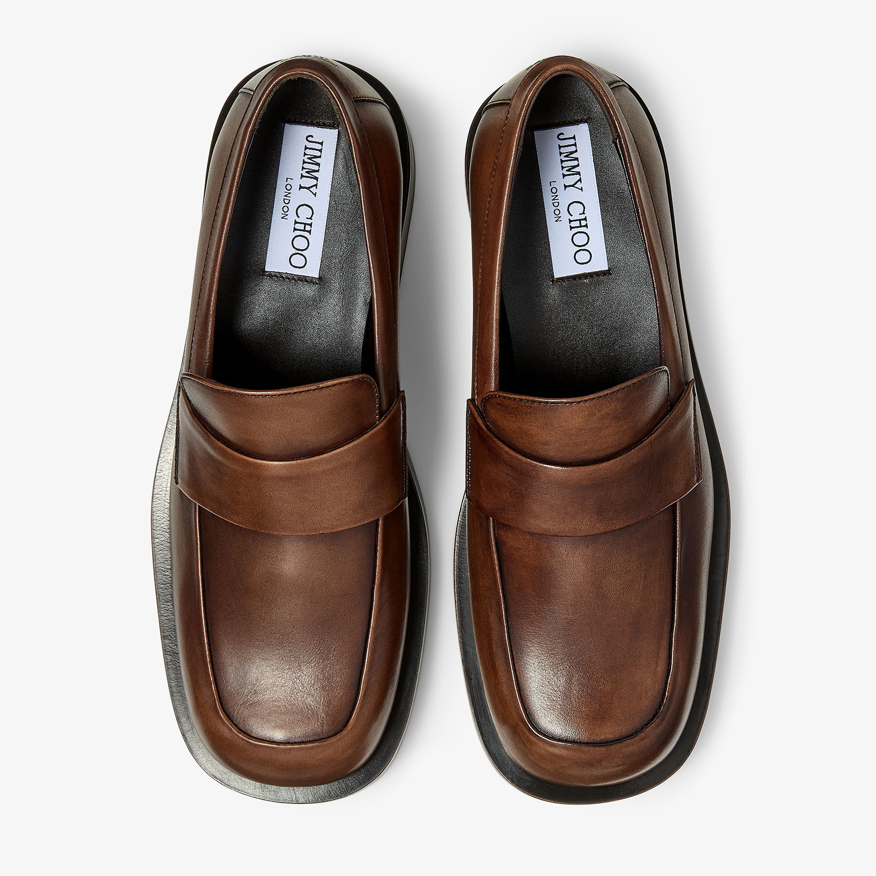 Buff Loafer
Mocha Burnished Leather Loafers - 3